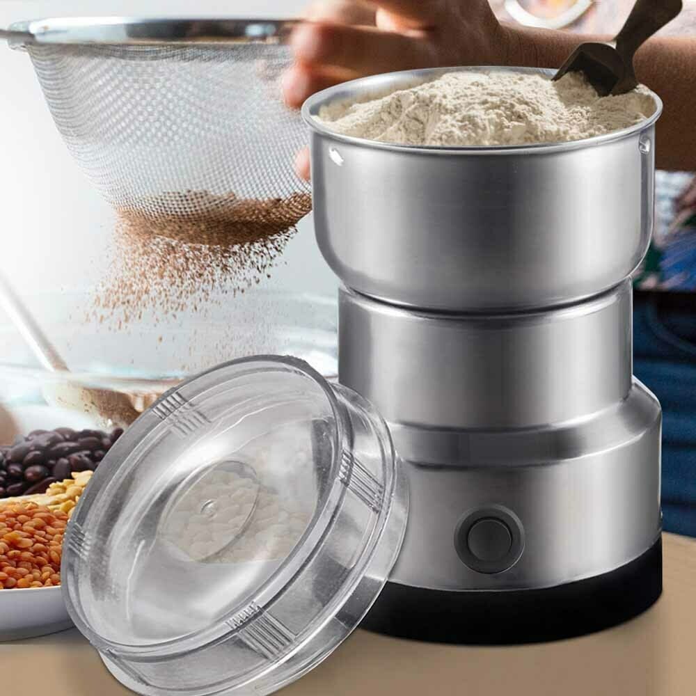 Electric Coffee Grinder Grinding Milling Nut Bean Spice Matte Blade Blender UK – view 3