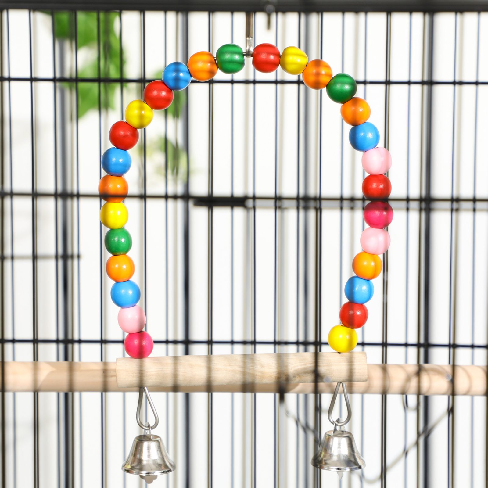 Large Bird Cage Budgie Cage With Stand,Toys,Wheels,Accessories,Storage Shelf For Canaries,Finches,Lovebirds,Parakeets-Black,79 X 49 X 133 Cm – view 5