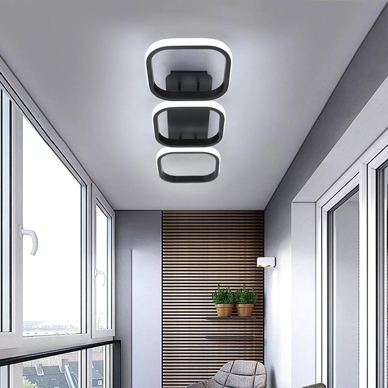 LED Ceiling Light Chic Lights Modern Kitchen Living Room Bedroom Lamp Dimmable – 25ZXYWINUKCeiling lamp3 si