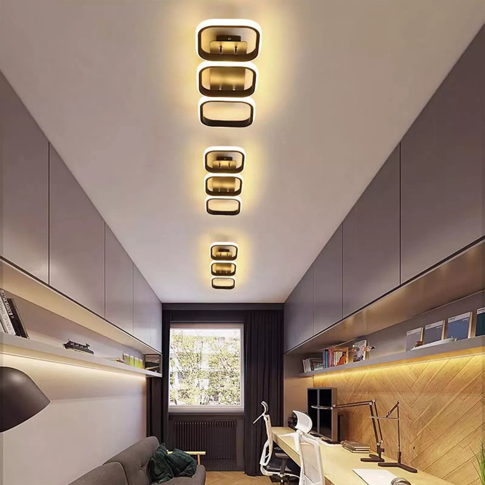 LED Ceiling Light Chic Lights Modern Kitchen Living Room Bedroom Lamp Dimmable – view 5
