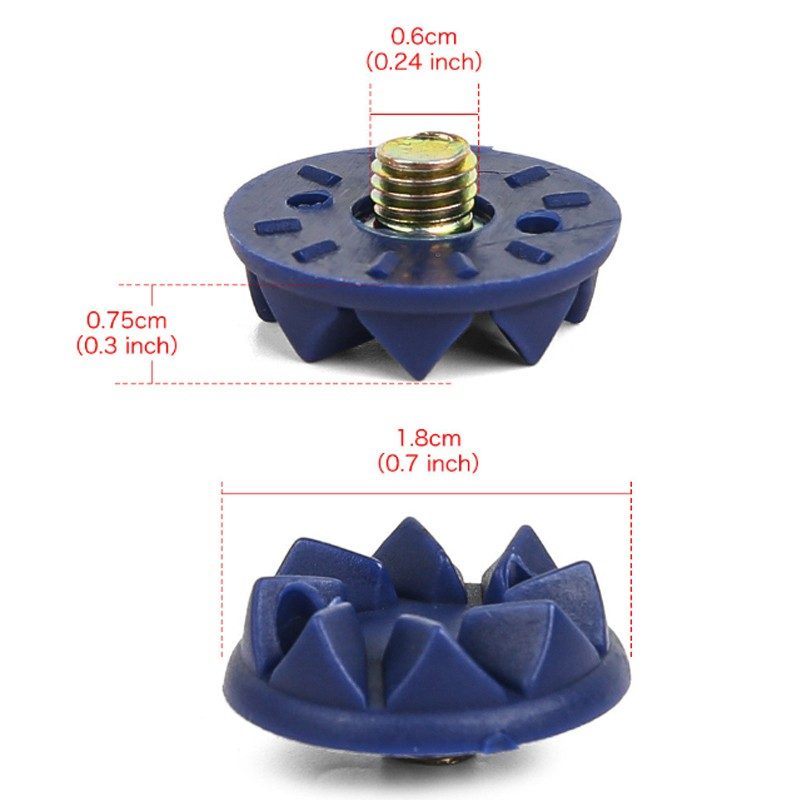 22x Blue Cricket Spikes Screw In Studs Shoe Accessories With Tool U – view 7