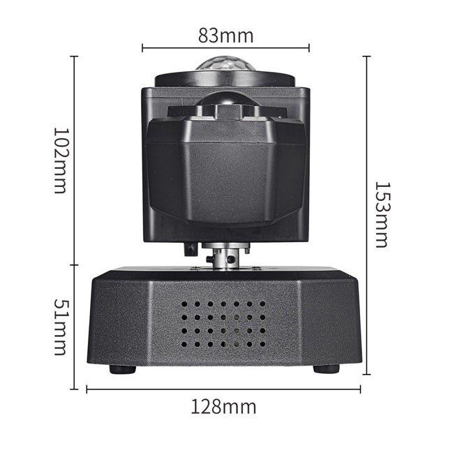 Moving Head Party Light Rotating Disco Bar Stage Lights Laser Beam Strobe Remote – view 7