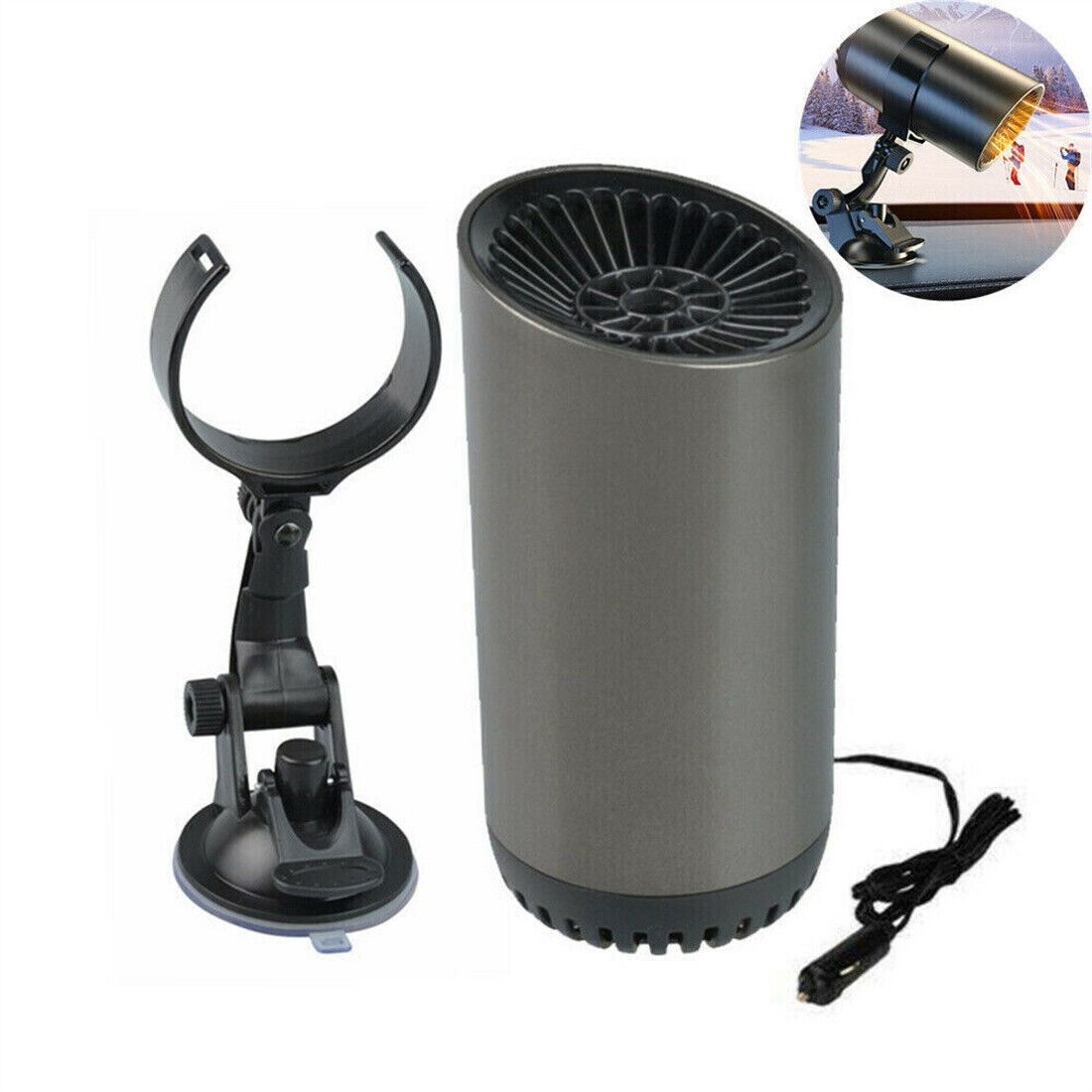 12V Car Heater Demister Defogger Practical Window Windshield Defogging Defrosting Heater Heating Cooling Fan Auto Accessories – A