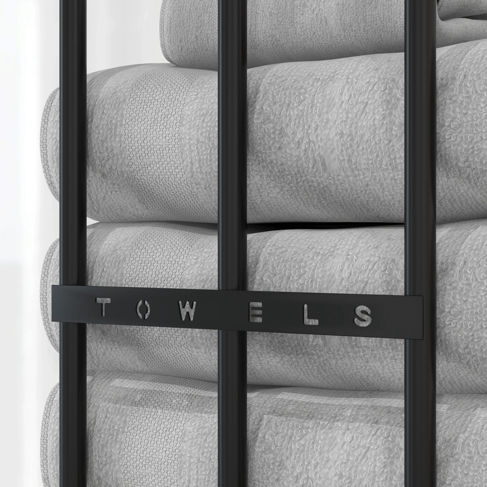 Six Large Towel Metal Holder,with Mounting Accessories – view 6