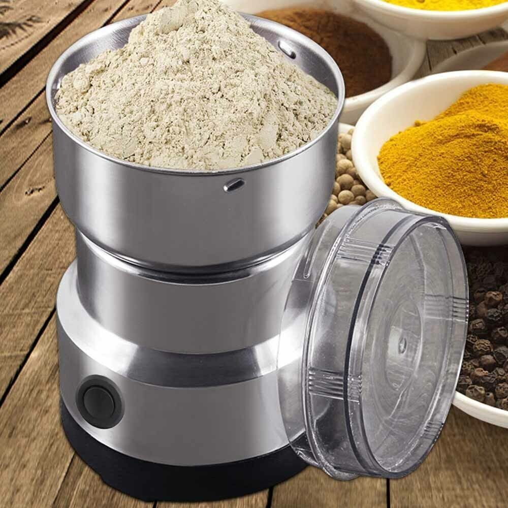 Electric Coffee Grinder Grinding Milling Nut Bean Spice Matte Blade Blender UK – view 2