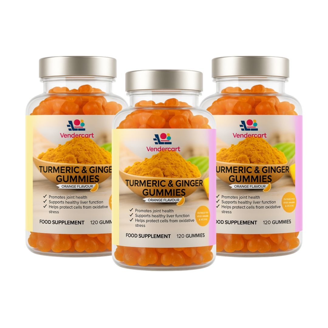 Turmeric & Ginger Gummies 120ct- Joint Support, Immune Boost, Vegan Friendly – view 4