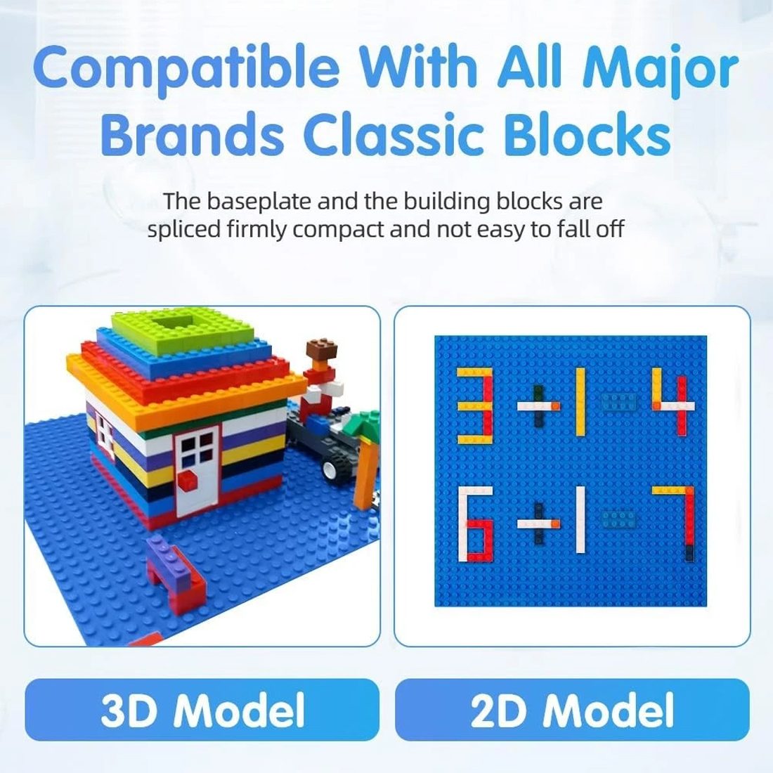 9pcs Building Block Baseboard, Educational Accessories, Toy Baseboard, Wall Base – view 4