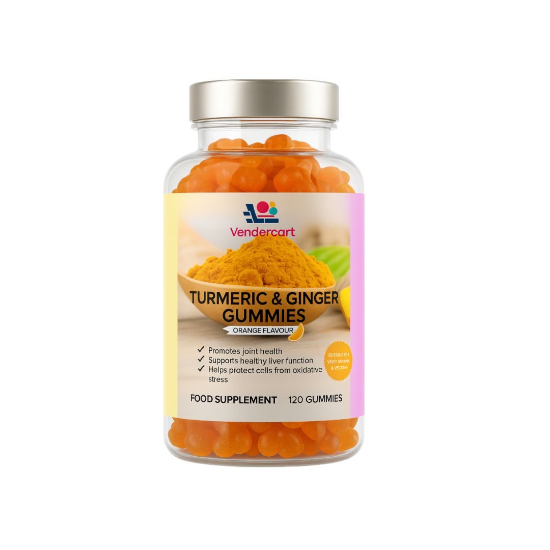 Turmeric & Ginger Gummies 120ct- Joint Support, Immune Boost, Vegan Friendly – Joint Support