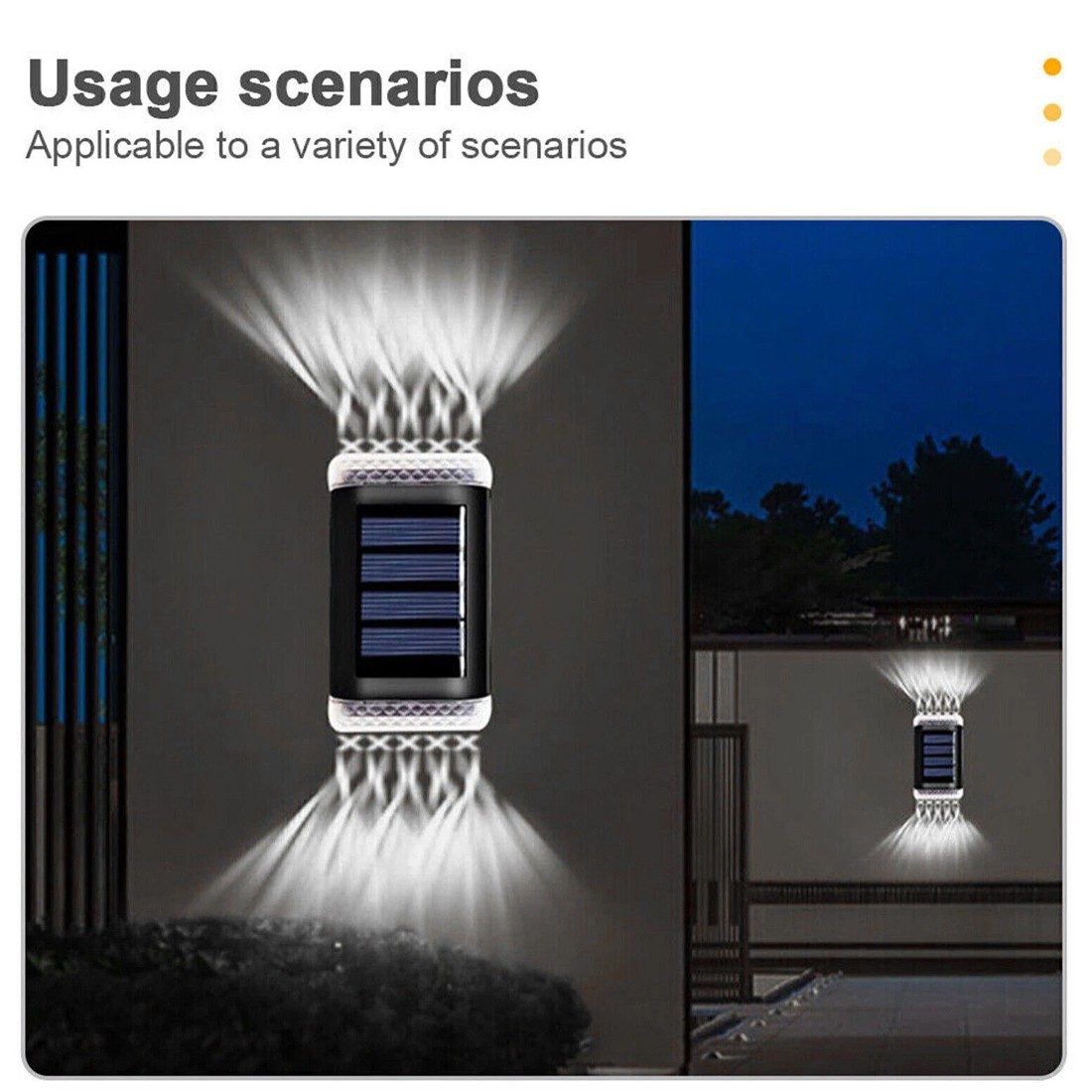 8Pack Super Bright Solar Powered Door Fence Wall Lights LED Outdoor Garden Lamp – view 4
