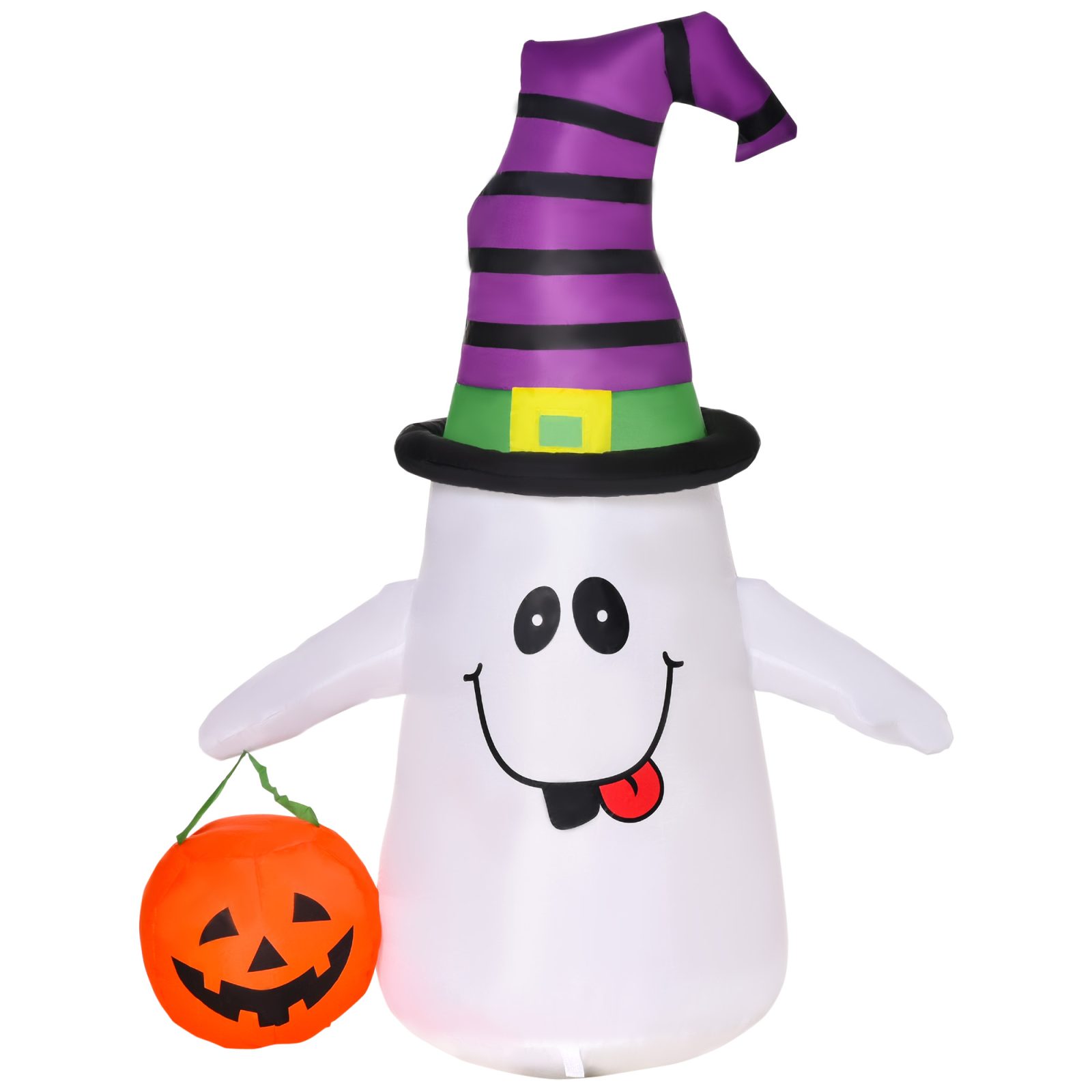 1.2m Witch Ghost Halloween Inflatable Decoration W/ LED Lights Fan Accessories Pumpkin Lantern Kids Adult Fun Weather-Resistant Indoor Outdoor Seasonal – view 5
